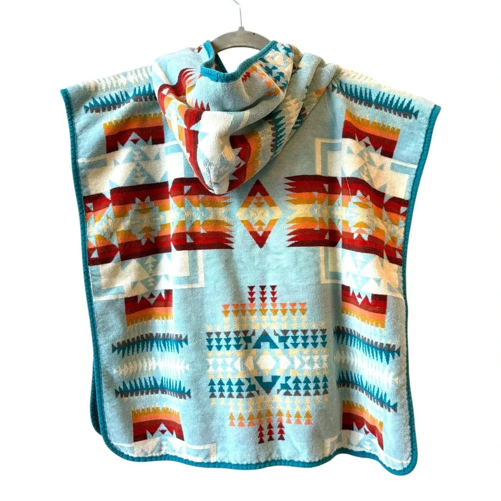 PENDLETON CHIEF JOSEPH NATIVE TRIBAL TERRY CHILD TODDLER HOODED BEACH BATH TOWEL